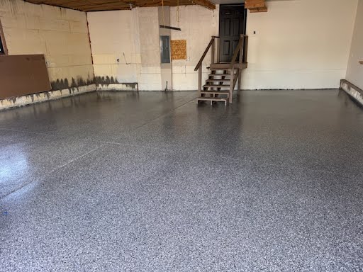 Basement flake floor — Boise
